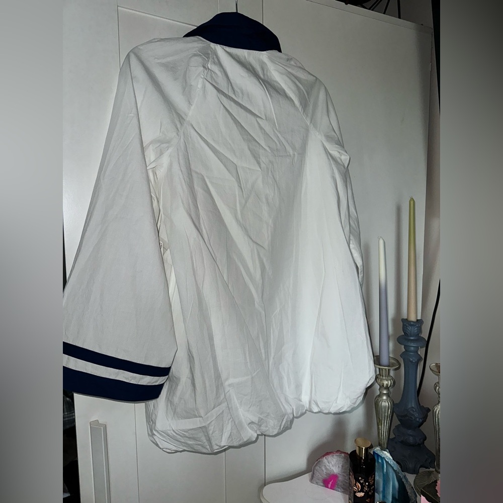 NWT Free People Georgia Mini Dress In Egret Combo - Picture 5 of 10